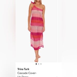 Trina Turk Pink Lace Dress medium new without tags